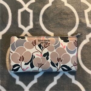 Kate Spade Floral Women's Wallet - Brown and Pink